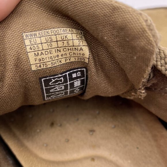 Keen 10 Brown Shitake Tan Canvas Lace Up Shoes Hiking Outdoors Womens - Picture 9 of 9